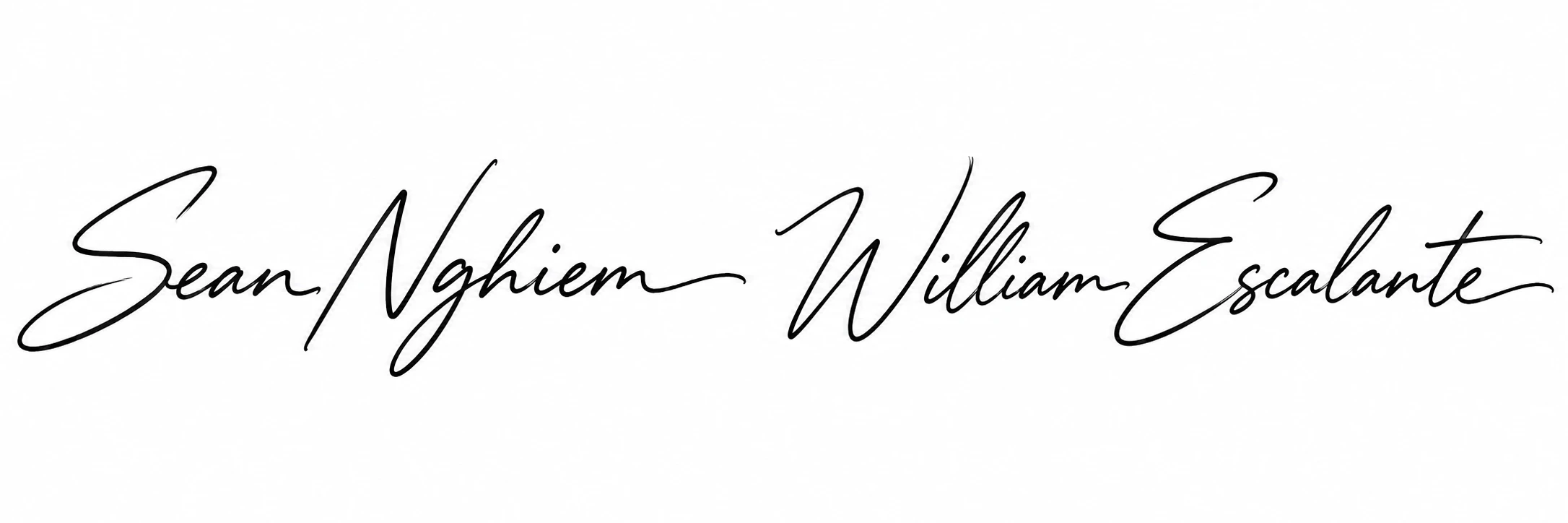 Sean Nghiem and William Escalante